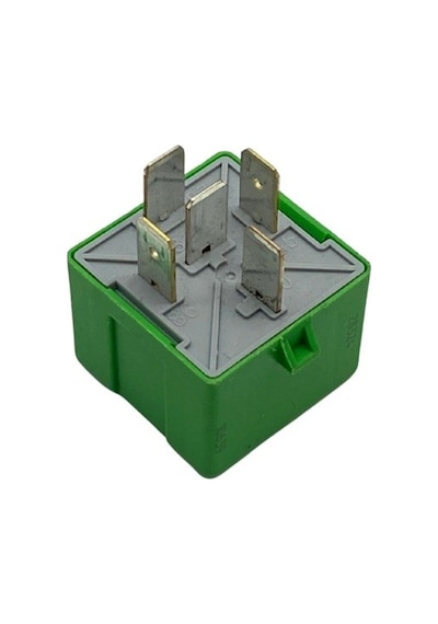 G.cartıer 12v Röle 5 Uçlu 35a Çift Platin Diyotlu 30-85-86-87-87a Yeşil Oem