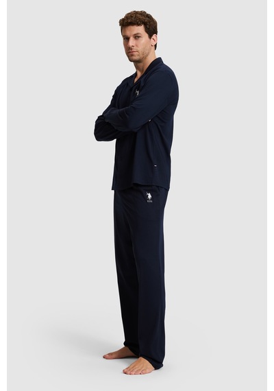 U.S. Polo Assn. Erkek Lacivert Pijama Takımı 50333265 Vr033
