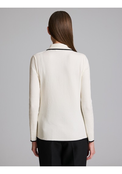 Pierre Cardin Ekru Slim Fit Kazak 50331500-vr019