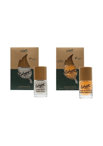 Kalyon Bitkisel Tırnak Onarıcı Bakım Cilası 11 Ml+Tırnak ve Tırnak Eti Bakım Serumu 11 Ml