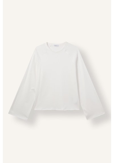 Defacto Relaxed Fit Bisiklet Yaka Reglan Uzun Kollu Basic Tişört J0621ax26wnwt32 Beyaz-wt32