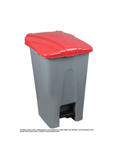 Safell Pedallı Kağıt Plastik Cam Metal Ayrıştırma Kovası 70 Lt N11.8109