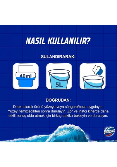 Yüzey Temizleyici Yoğun Kıvam Okyanus 1500 Ml 1000'li Set