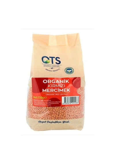 Ots Organik Kırmızı Mercimek 750 G
