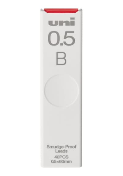 Uni Smudge-proof Leads Yedek Mekanik Kalem 0,5 Mm B, 40 Adet