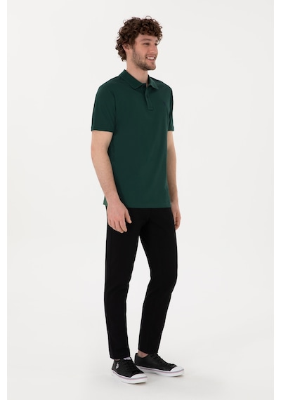 U.S. Polo Assn. Erkek Siyah Slim Fit Kanvas Pantolon 50309119-VR046