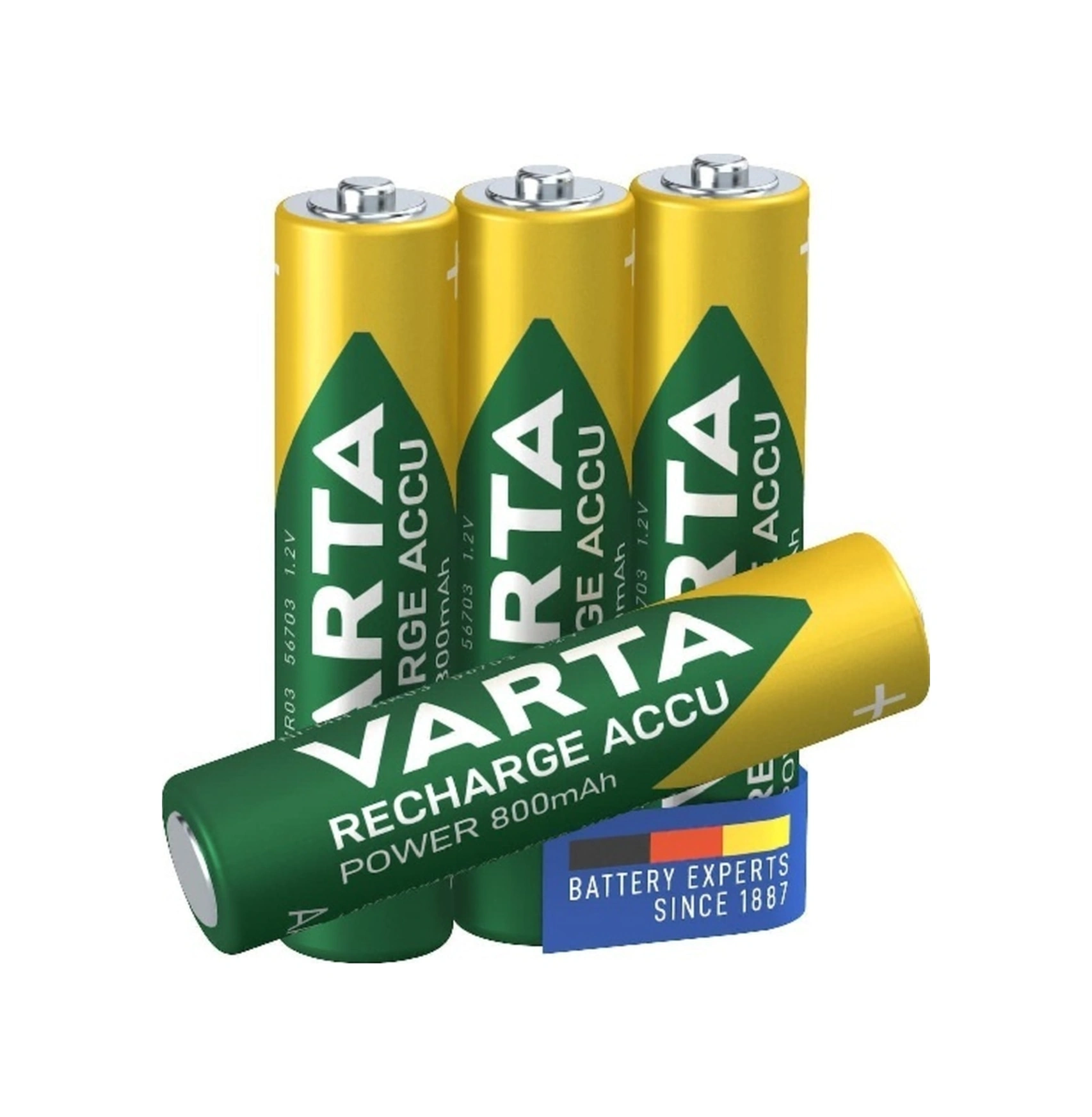 4 Adet Ready To Use 800mah Ni-mh Aaa Şarjlı Ince Pil