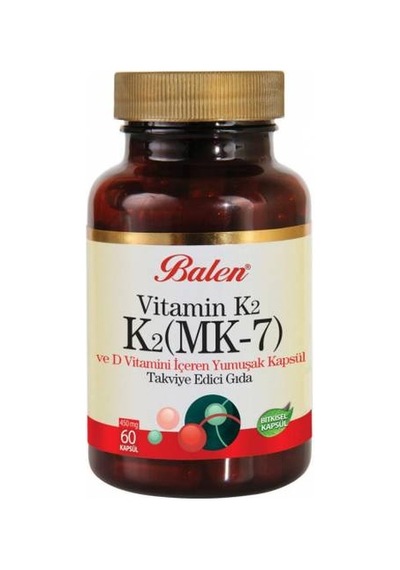 Balen Vitamin K2 (Mk-7) ve D Vitamini 450 MG 60 Kapsül