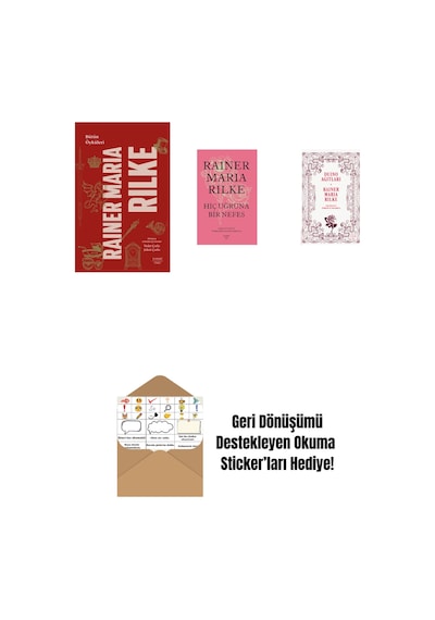 Bütün Öyküleri - Rainer Maria Rilke Ciltli + Hiç Uğruna Bir Nefes + Duino Ağıtları + Okuma Sticker'ları