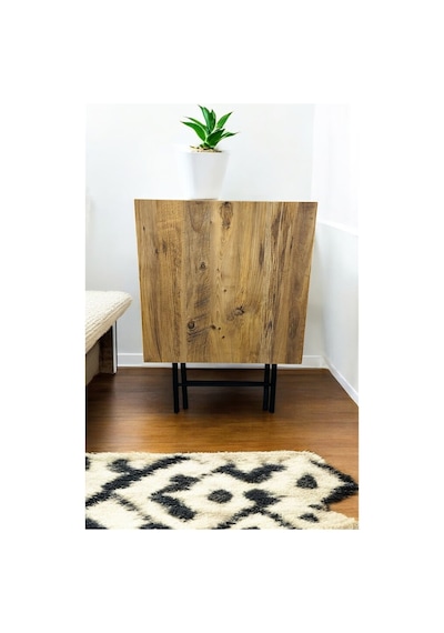 Balkon Bahçe Mutfak 3'lü Bistro Set Katlanır Masa Sandalye 60x60 Kırmızı
