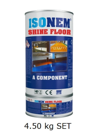 Uguryapi Isonem Shine Floor Fayans-Kalebodur-Islak Zemin Boyası 4.5 Kg Set