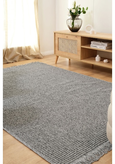 Kaşmir Halı Kilim/jüt Assos V2 Gri 100x200 Cm 1gri