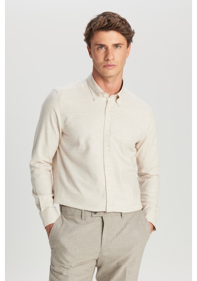 Premıum Altınyıldız Erkek Bej %100 Pamuk Slim Fit Dar Kesim Düğmeli Yaka Diagonal Desenli Flanel Gömlek Premıum Altınyıldız Erkek Bej %100 Pamuk Slim Fit Dar Kesim Düğmeli Yaka Diagonal Desenli Flanel Gömlek