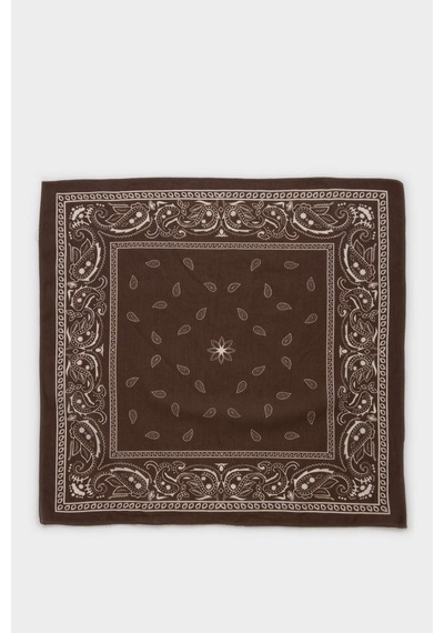 Defacto Kadın Desenli Pamuklu Bandana N7447az26smbn66 Kahve-bn66