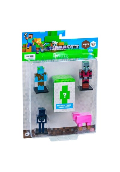 3d Toppeez 5'li Figür Seti Minecraft