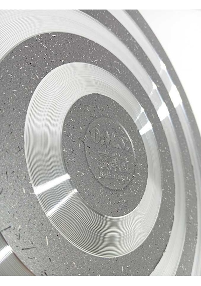 Oms Collection 2 Parça Biogranit 40x9,5 Cm - 10,5 Litre Basık Tencere 3312 - Gri Gri
