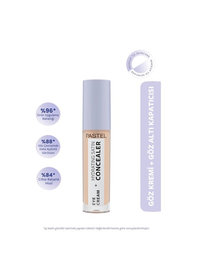Pastel Eye Cream Hydrating Satin Concealer - Göz Kremi Göz Altı Kapatıcısı 61 Vanilla