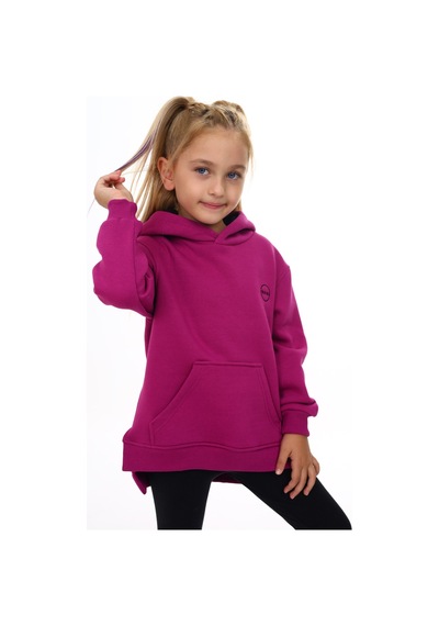 Toontoy Kız Çocuk Oversize Kapüşonlu Cepli Nakış Baskılı Yırtmaçlı Sweatshirt - 3 İplik Şardonlu Mürdüm Toontoy Kız Çocuk Oversize Kapüşonlu Cepli Nakış Baskılı Yırtmaçlı Sweatshirt - 3 İplik Şardonlu Mürdüm