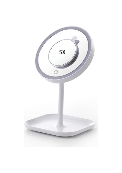 Lexroo 1x+5x Zoom 23 Led Işıklı Makyaj Aynası, 360 Döner, Dokunm Diğer