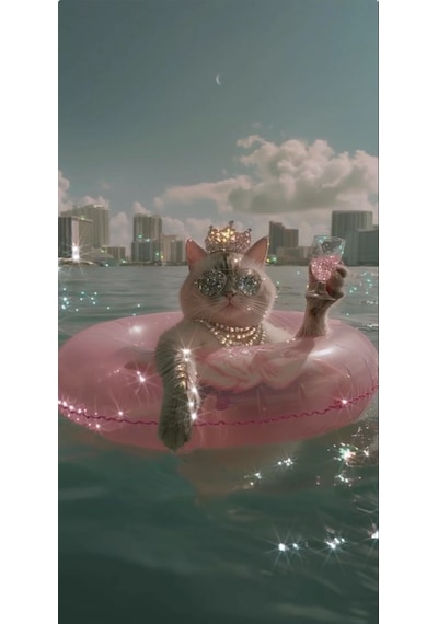 Keyif Yapan Kedi V2 Ev Duvar Salon Güzellik Salonu Ofis Dükkan Dekarasyon Kanvas Tablo