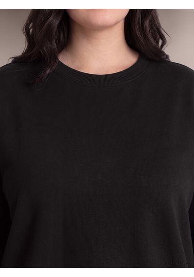 Lcw Curve Siyah Büyük Beden Kadın Sweatshirt Diğer