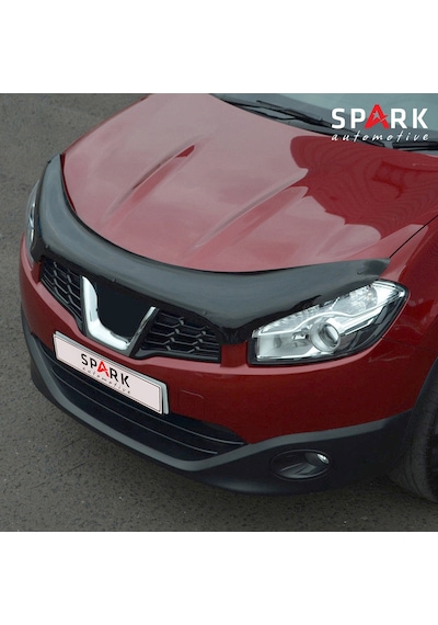 Nissan Qashqai 2010-2013 Yıl Aralığı Uyumlu Kaput Rüzgarlığı 4mm Siyah