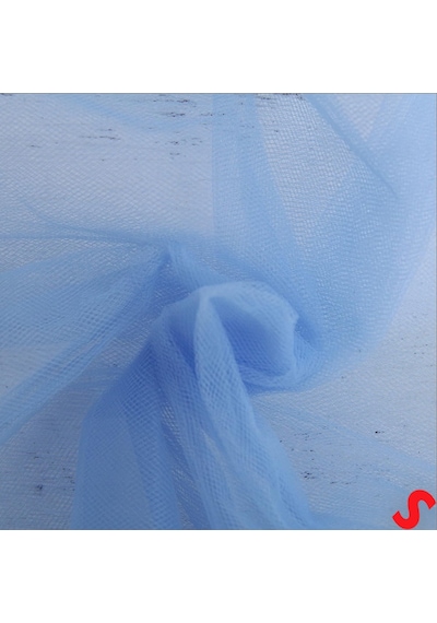 Süsleme Tülü Grek Tül Rulo, 66 Cm X 10 Mt - Mavi 0-99