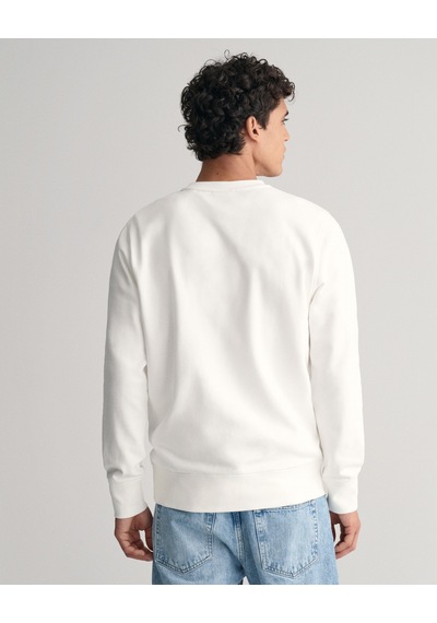 Gant Erkek Sweatshırt 2003243-113 2003243-113 Beyaz Beyaz