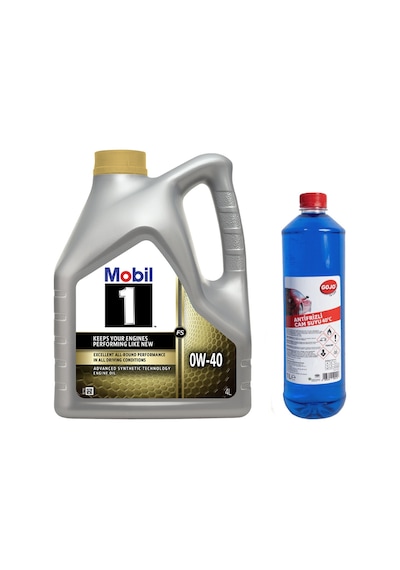 Mobil 1 FS 0W-40 Motor Yağı 4 L + Gojo Antifrizli Cam Suyu 1 L