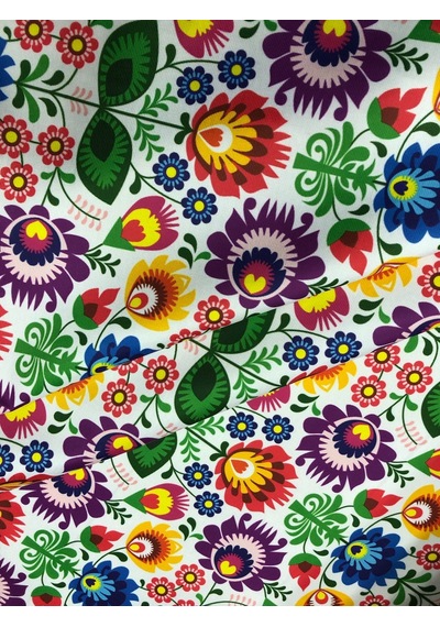 Enesar Home Botanik Çiçek Desenli Dijital Baskılı Kumaş 100 x 140 cm