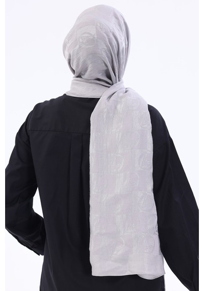 Valentino Orlandi Alia Şal - Yeni Dama Desenli - Gümüş 10158764