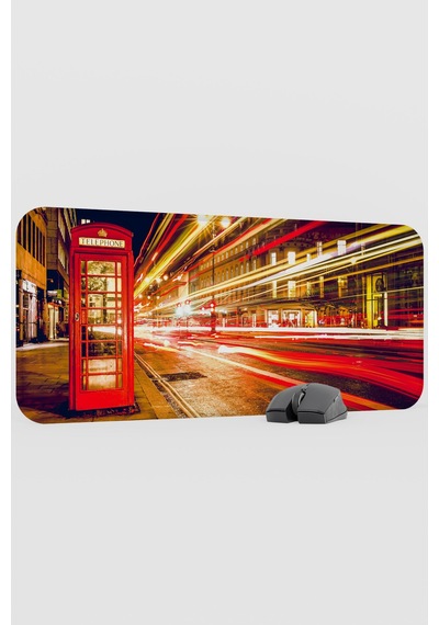 London Londra İngiltere 2 V3 70x30 Xl Gaming Kauçuk Kaymaz Taban Mouse Pad Fare Altlığı