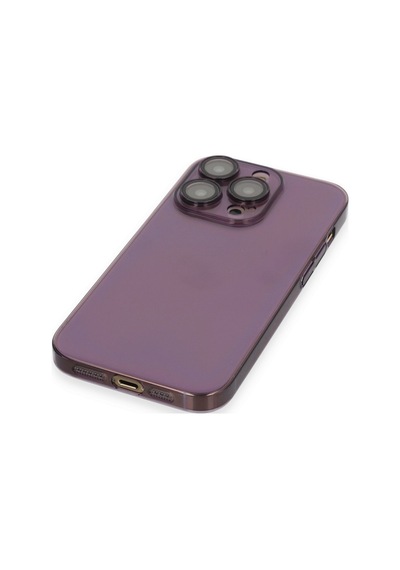 Apple iPhone Uyumlu. 13 Pro Max Kılıf Armada Lensli Kapak - Derin Mor