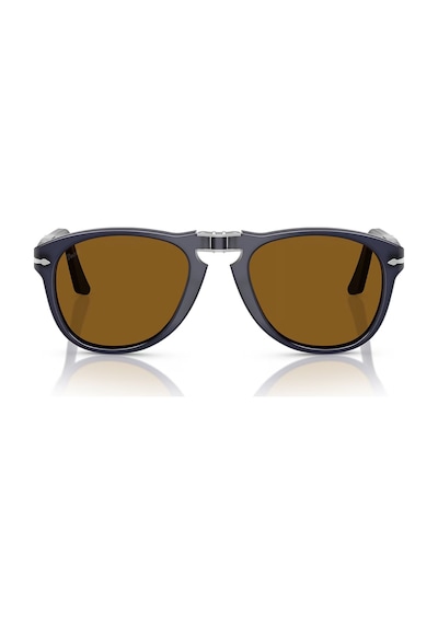 Persol Po 0714 121733 54 Erkek Pilot Mavi Katlanabilir Kemik Güneş Gözlüğü Mavi