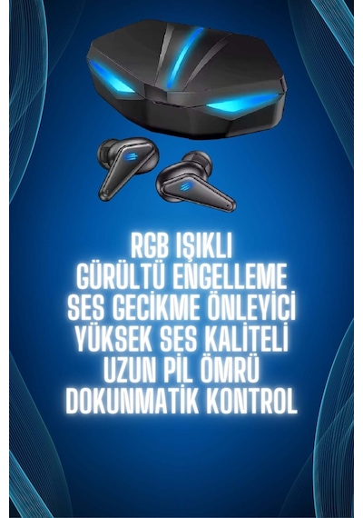 Astraltech Bluetooth Kulaklık Oyuncu Kulaklığı Rgb Işıklı Oyunlarda Düşük Gecikme