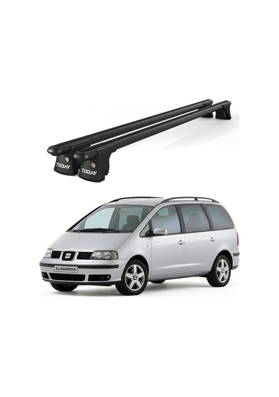 Trio-ı Seat Alhambra 1996-2000 Uyumlu Siyah Kilitli Ara Atkı 135cm Port Bagaj Tavan Barı