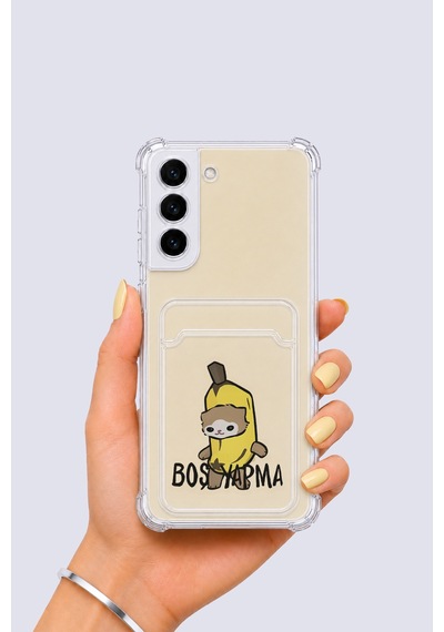 Samsung Galaxy Uyumlu S22 Kartlıklı Boş Yapma Desenli Kılıf