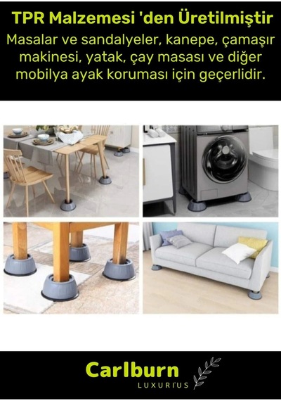 Özel Üretim Gürültü Engelleyici Titreşim Önleyici Kauçuk Çamaşır Bulaşık Makinesi 4 Adet Ayak Pedi