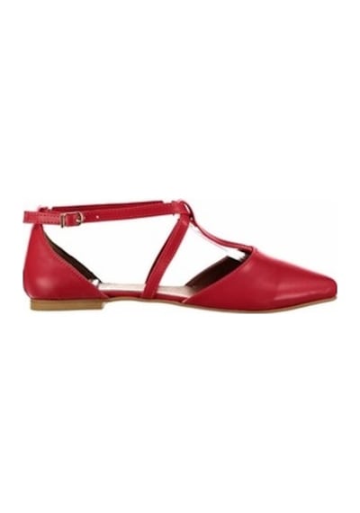 Fox Shoes Kırmızı Kadın Babet D726537309