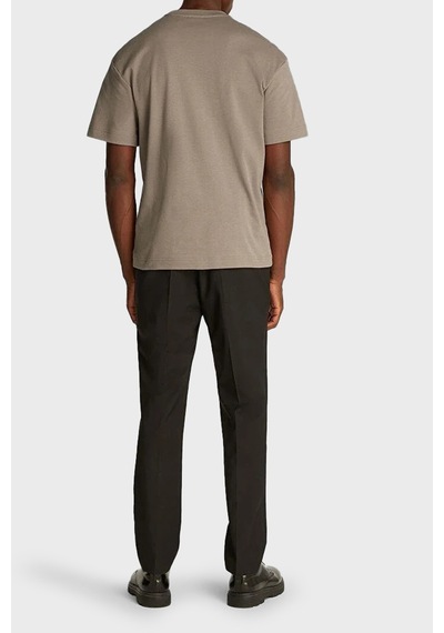 Calvin Klein Erkek T Shirt K10k112487 Pb8 Kahve Kahve Kahverengi