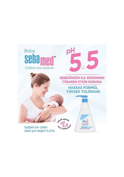 Sebamed Baby Ph 5.5 Bisabolol İçerikli Koruma Ve Bakım Sağlayan Yenidoğan Bebek Şampuanı 500 Ml