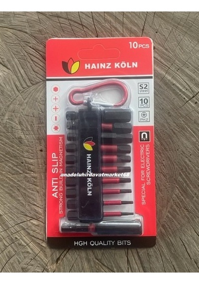Köln İmpact Mıknatıslı Bits Allen Set Bits Alyan Takımı 1,5mm Den 10mm 11pcs