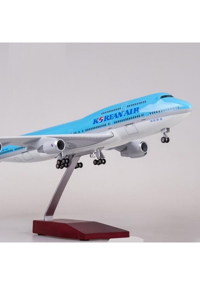 Korean Air B747 Yolcu Uçağı Model Uçak 1/160 Ölçek 47cm