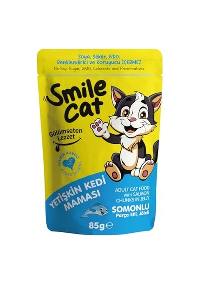 2As Smile Cat Pouch 85 Gr Kedi Kuzulu 12 Gri