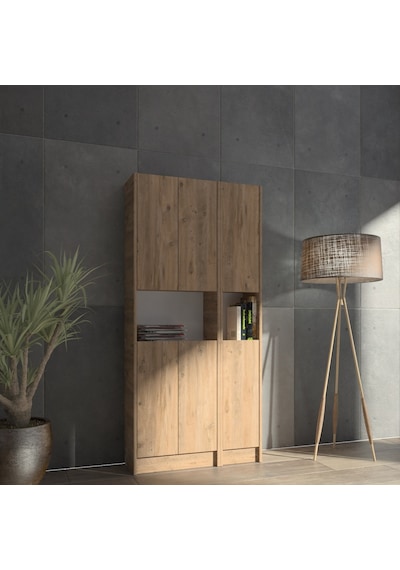 Kuta Flat85 Kitaplık 6 Kapaklı Kütüphane (487094274)