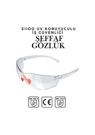 10 Adet S1100 Şeffaf İş Güvenlik Gözlüğü Silikonlu Koruyucu Çapak Gözlüğü Buğulanmaz Darbe Dayanıklı 10 Adet S1100 Şeffaf İş Güvenlik Gözlüğü Silikonlu Koruyucu Çapak Gözlüğü Buğulanmaz Darbe Dayanıklı