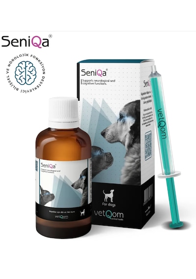Vetqom Seniqa Köpek - Bilişsel Ve Nörolojik Fonksiyon Destekleyici Sıvı Formül 90 Ml.