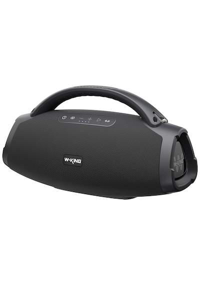 W-kıng X20s Bluetooth Hoparlör, 140w Rms Boombox Ultra Bass, 24 Saate Varan Çalma Süresi, Ipx7 Suya Dayanıklı, Kablosuz Stereo Tws, Powerbank/usb/tf/aux/otg/bluetooth 5.4, Ses Bombası Siyah