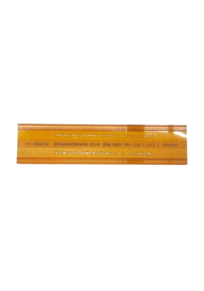 Standardgraph Yazı Şablonu 0,2mm Turuncu