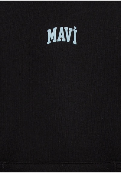 Mavi Logo Kapüşonlu Siyah Erkek Çocuk Sweatshirt M6s10199-900
